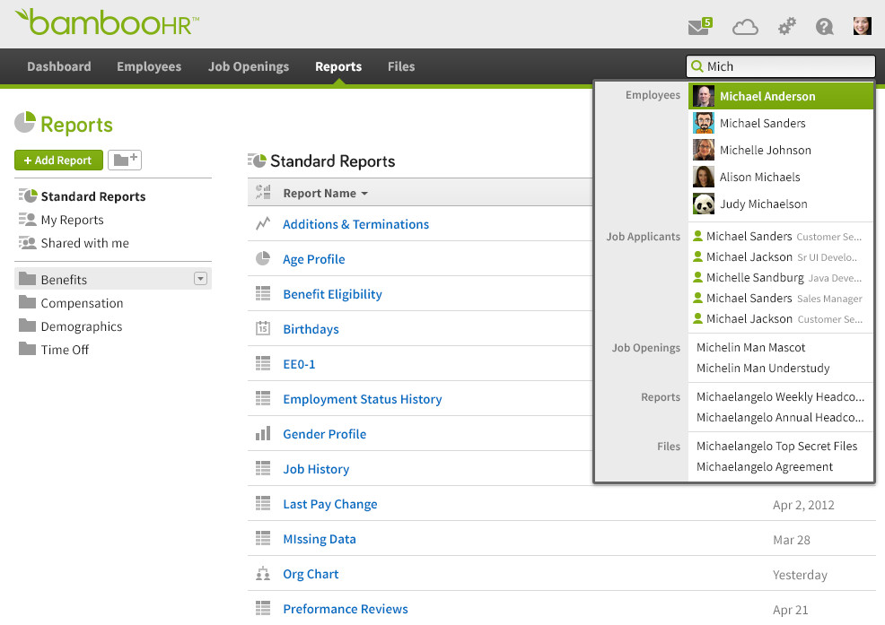 BambooHR Reports