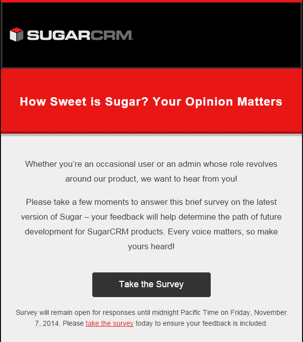 SugarCRM Feedback
