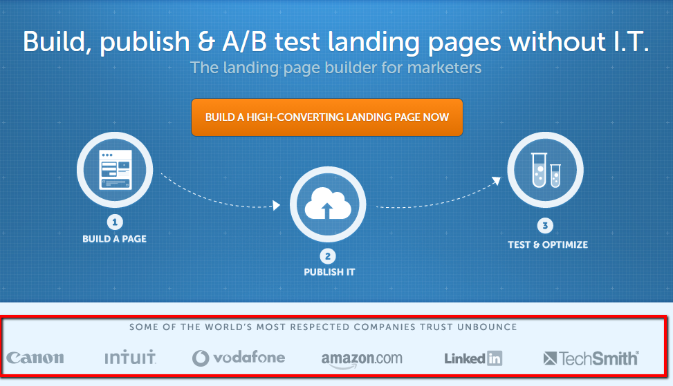 Without paging. Landing about building. Unbounce logo. .Pass web.